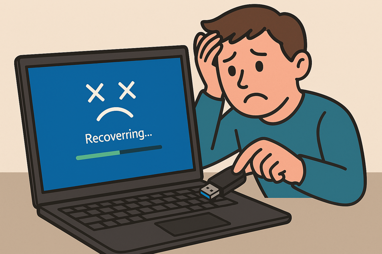 リカバリーUSBメディアを作っておこう